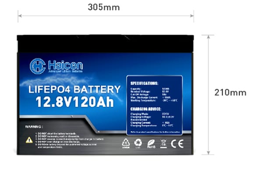 HCG27S(BCI Group 27) Series-12V120/138/150Ah Smart LiFePO4 Lithium Batteries - product image 1