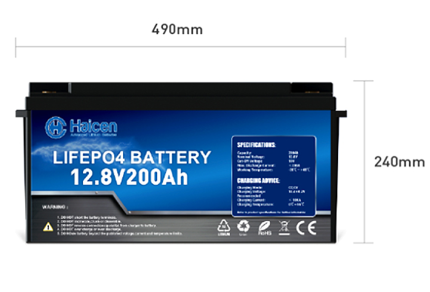 HCG49(BCI Group 49) Series-12V200/240Ah, 24V100Ah, 36V60Ah, 48V50Ah LiFePO4 Lithium Batteries - product image 2