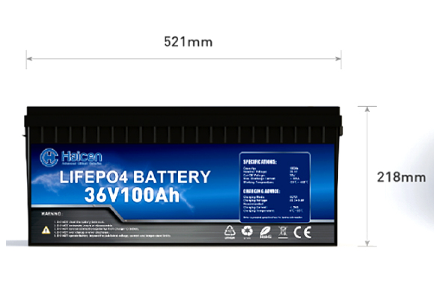 HCG4DS(BCI Group 4D) Series-36V100Ah Smart LiFePO4 Lithium Battery - product image 3